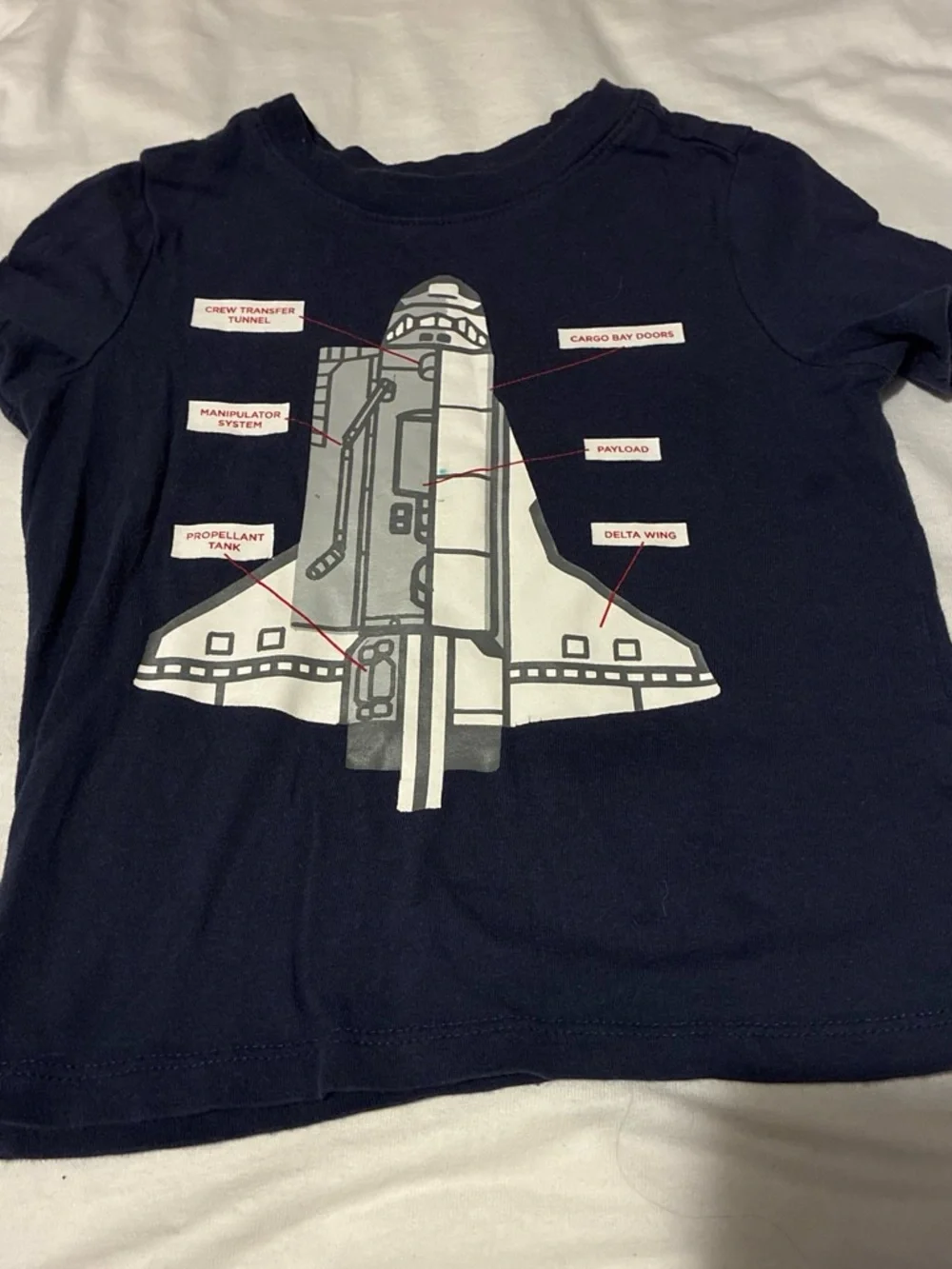 Old Navy Grey and Navy 'Awesome Every Day' Tiger Ringer Tee